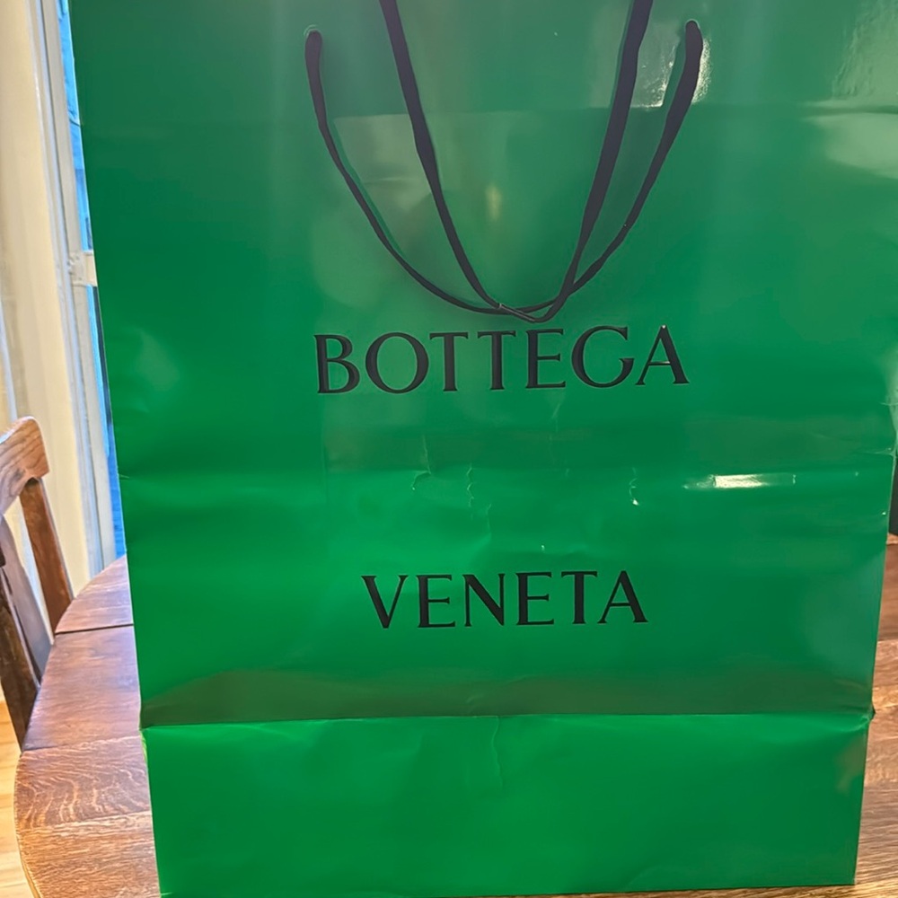 X-Large Bottega Veneta paper bag 22 inches wide 27 1/2 inches high 12 wide.